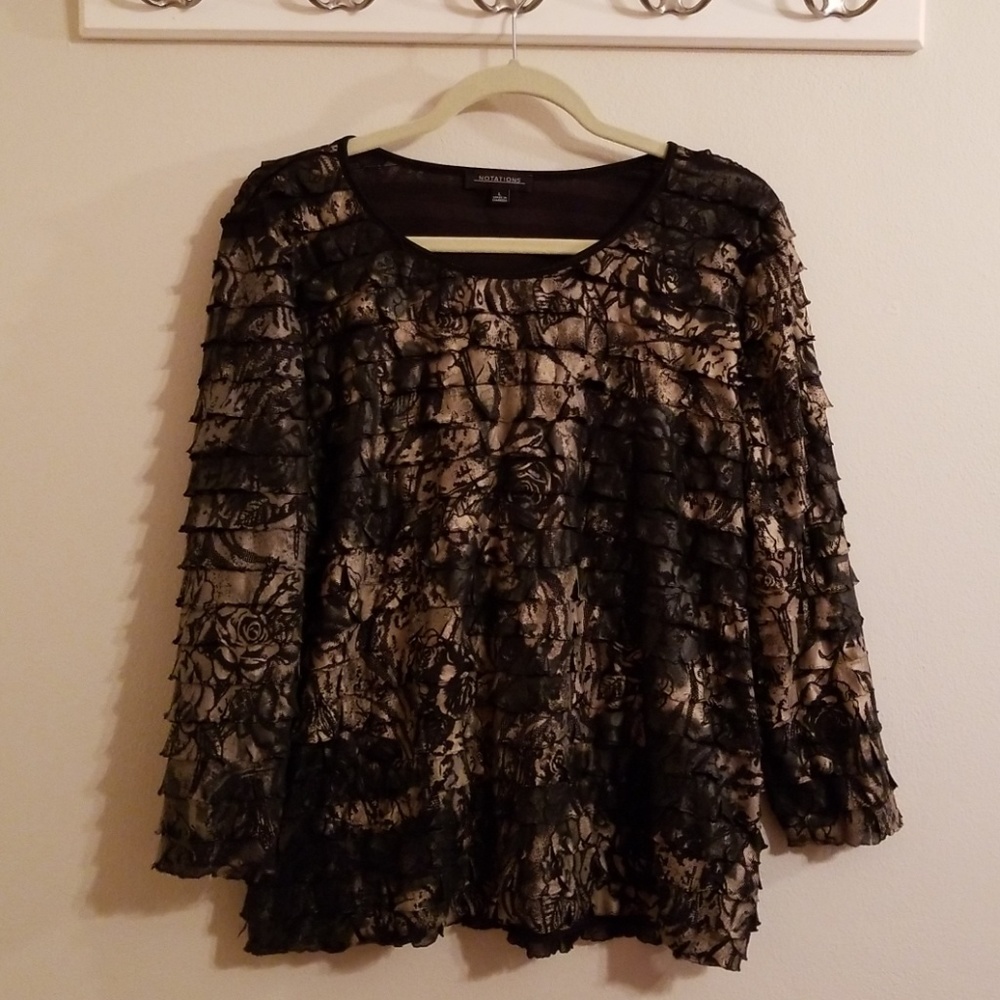 Notations Blouse- Size Large 🍸